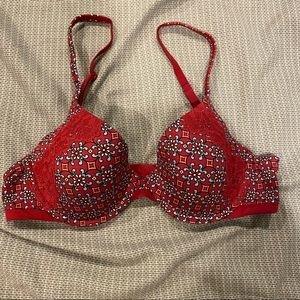 VS body perfect coverage burgundy pattern